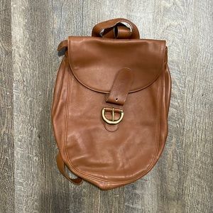 Leather coach purse